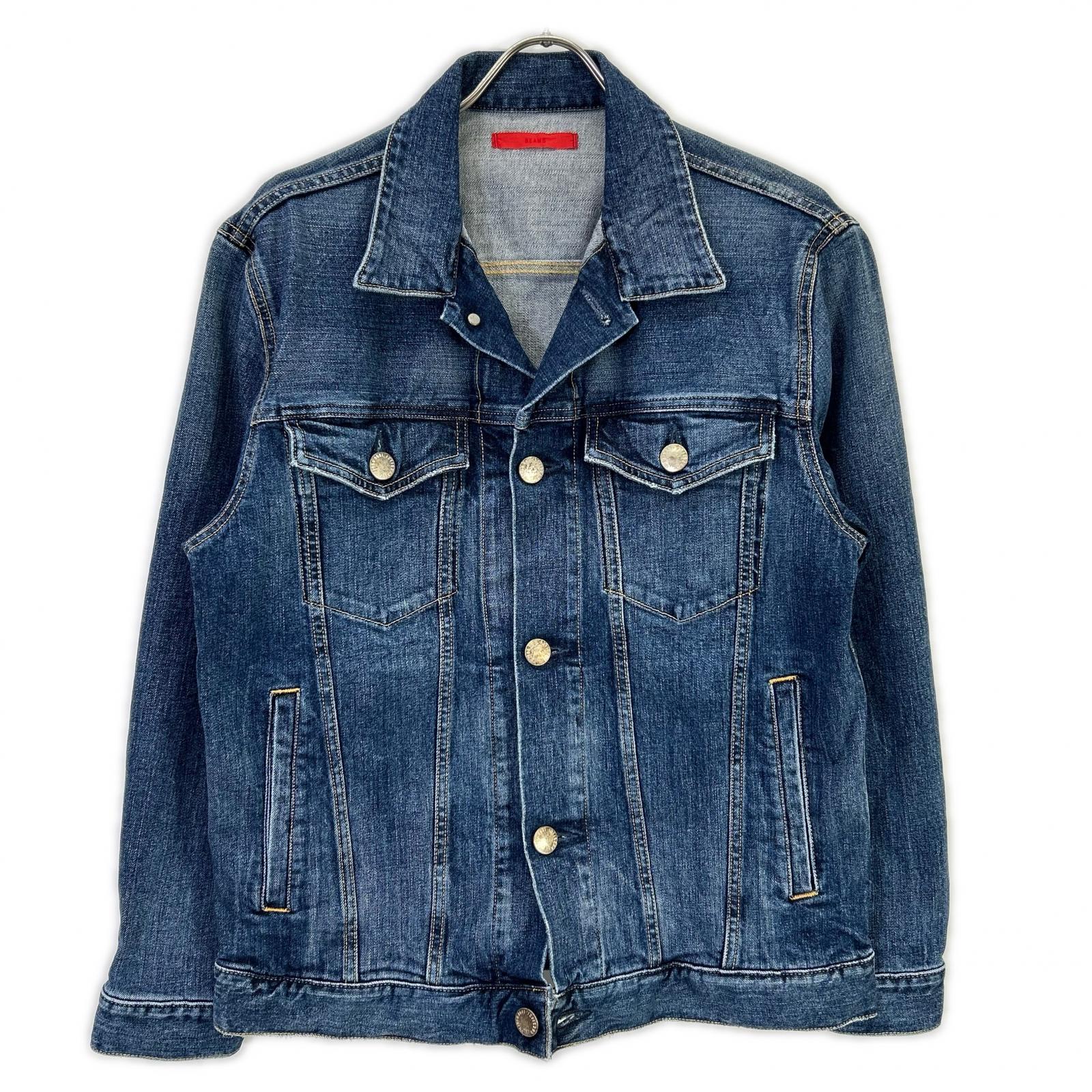 BEAMS bespoke BMG001 Blue Cotton Metal Button Holiday Jacket/Denim Jacket Jacket 2 Men's