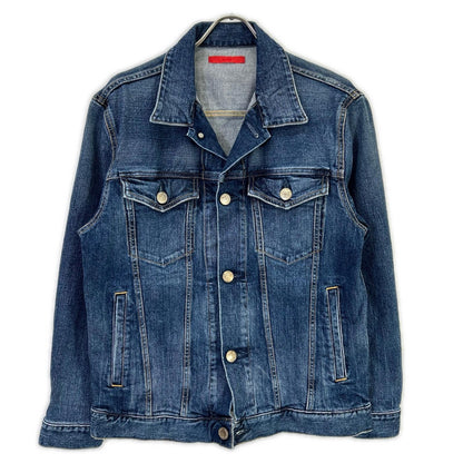 BEAMS bespoke BMG001 Blue Cotton Metal Button Holiday Jacket/Denim Jacket Jacket 2 Men's