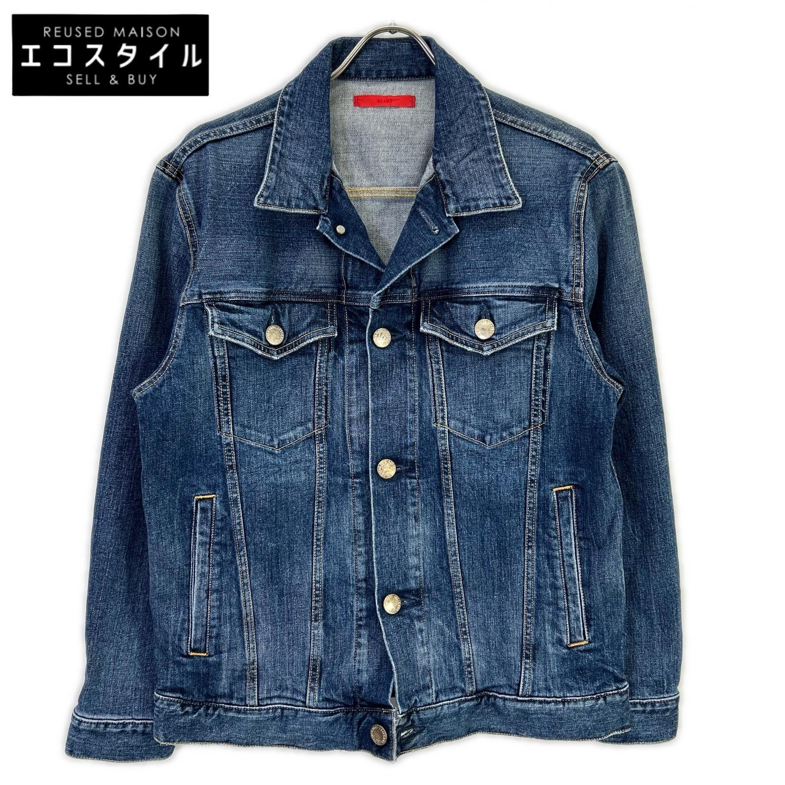 BEAMS bespoke BMG001 Blue Cotton Metal Button Holiday Jacket/Denim Jacket Jacket 2 Men's