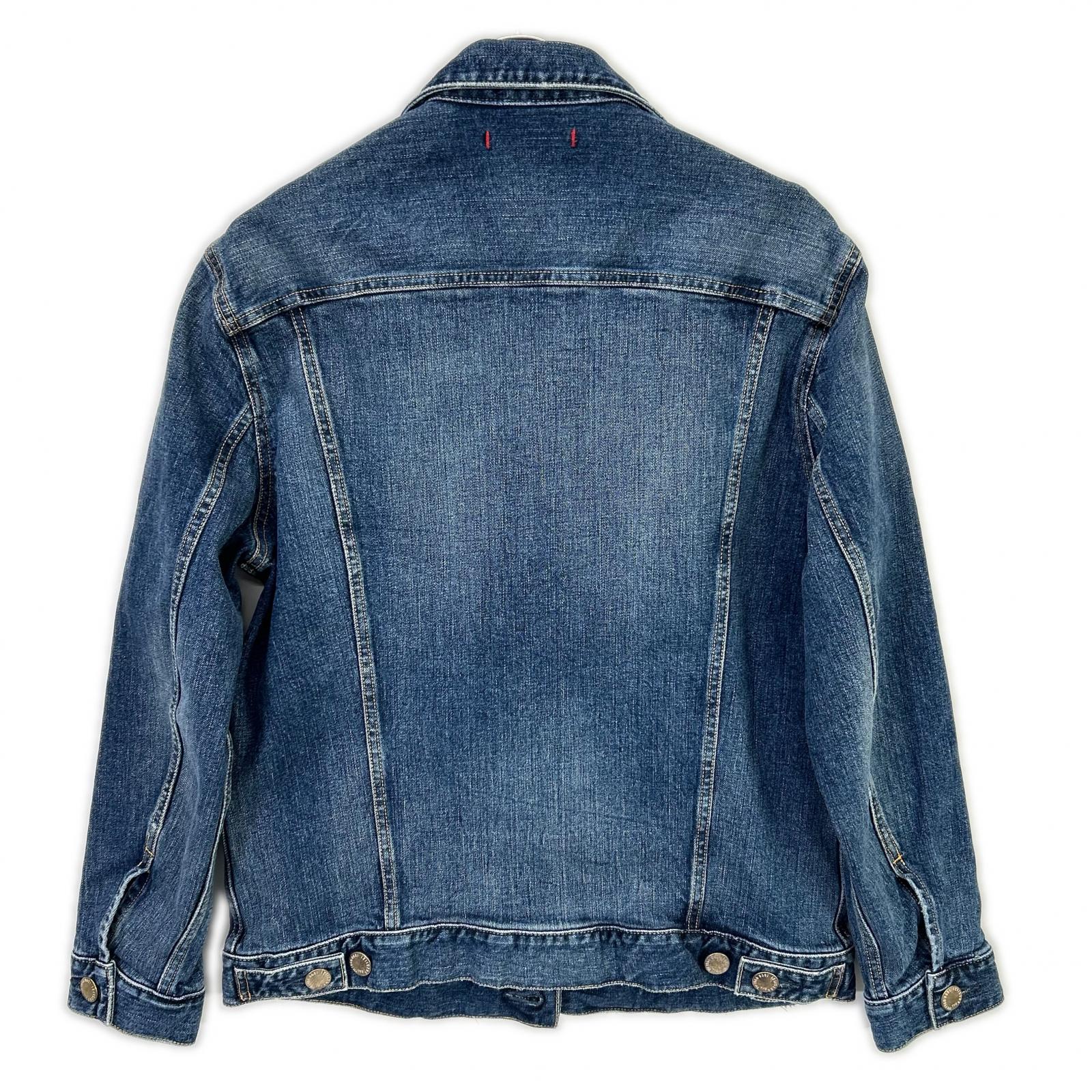 BEAMS bespoke BMG001 Blue Cotton Metal Button Holiday Jacket/Denim Jacket Jacket 2 Men's