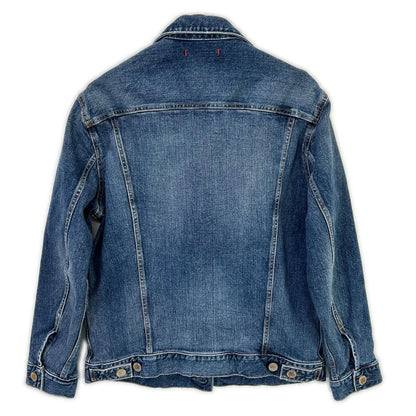 BEAMS bespoke BMG001 Blue Cotton Metal Button Holiday Jacket/Denim Jacket Jacket 2 Men's
