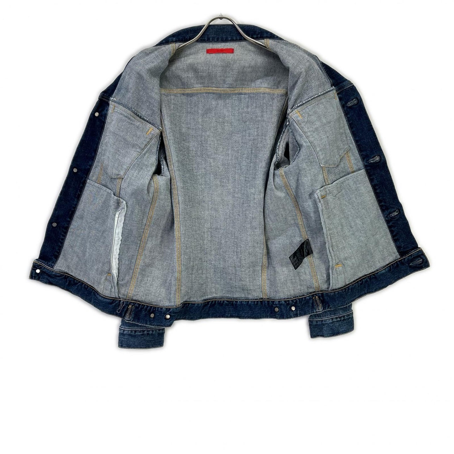 BEAMS bespoke BMG001 Blue Cotton Metal Button Holiday Jacket/Denim Jacket Jacket 2 Men's
