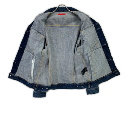 BEAMS bespoke BMG001 Blue Cotton Metal Button Holiday Jacket/Denim Jacket Jacket 2 Men's