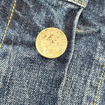 BEAMS bespoke BMG001 Blue Cotton Metal Button Holiday Jacket/Denim Jacket Jacket 2 Men's