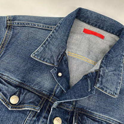 BEAMS bespoke BMG001 Blue Cotton Metal Button Holiday Jacket/Denim Jacket Jacket 2 Men's