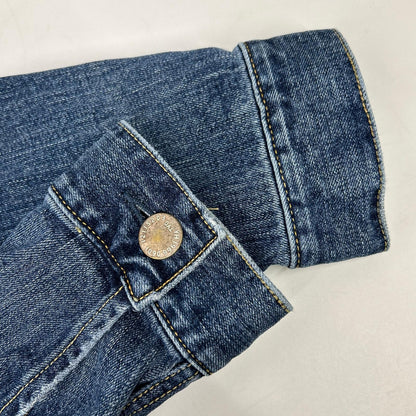 BEAMS bespoke BMG001 Blue Cotton Metal Button Holiday Jacket/Denim Jacket Jacket 2 Men's
