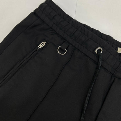 giab's ARCHIVIO ×干场义雅×菅原鞋店 联名 21A MSH/R 黑色 棉×尼龙 抽绳中缝慢跑裤 裤装