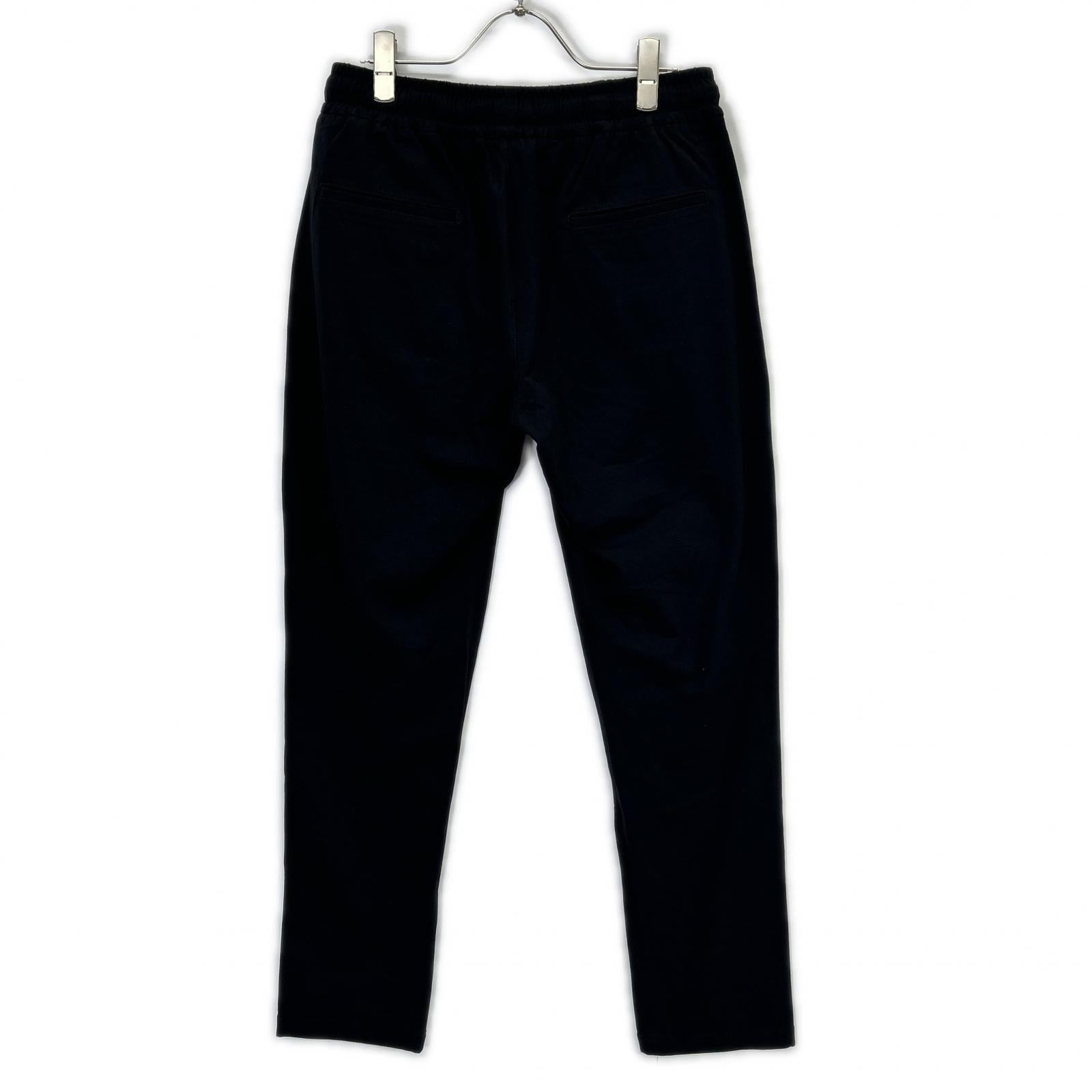 CN2532 Black Cotton Drawstring Light Jersey Easy Pants Bottoms 46 Men's