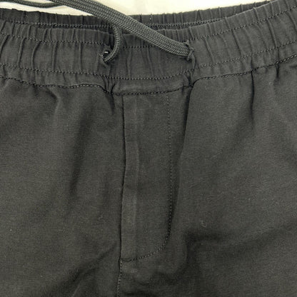 CN2532 Black Cotton Drawstring Light Jersey Easy Pants Bottoms 46 Men's