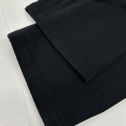 CN2532 Black Cotton Drawstring Light Jersey Easy Pants Bottoms 46 Men's