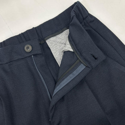 51BA419J 海军蓝 初剪羊毛×腈纶 2扣针织西装夹克/中缝西裤 套装 西服套装 M 男士