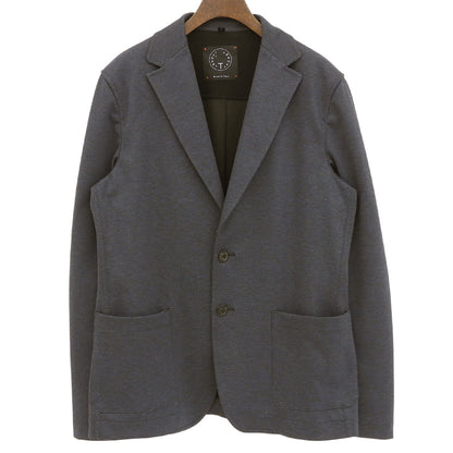 T-JACKET ティージャケット 美品 コットン 2B ジャージーテーラードジャケット メンズ ネイビー M 51G419J ジャケット