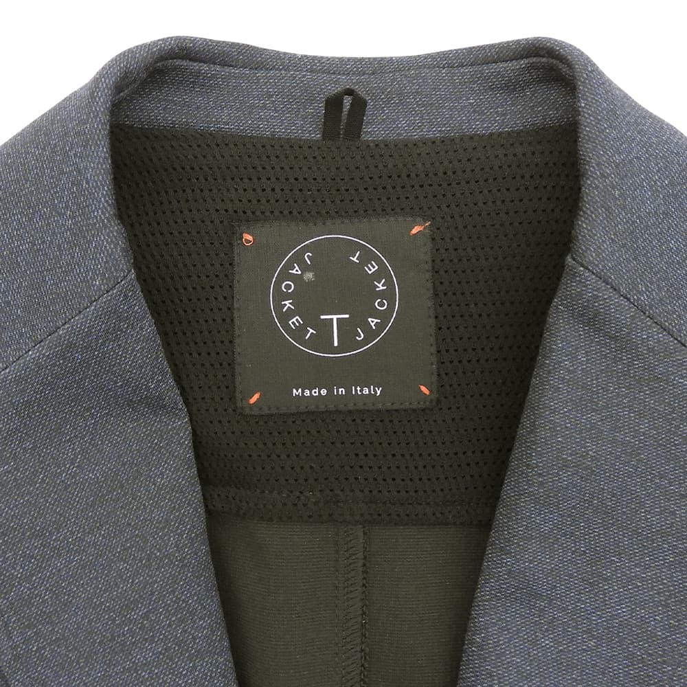 T-JACKET ティージャケット 美品 コットン 2B ジャージーテーラードジャケット メンズ ネイビー M 51G419J ジャケット