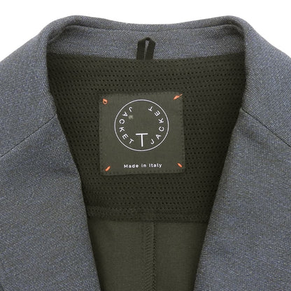 T-JACKET ティージャケット 美品 コットン 2B ジャージーテーラードジャケット メンズ ネイビー M 51G419J ジャケット
