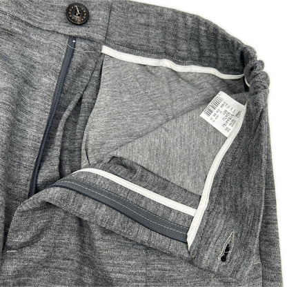 51BA419J Gray Cotton Blend 2B Tailored Jacket/Center Press Pants Setup Suit Setup M Men's
