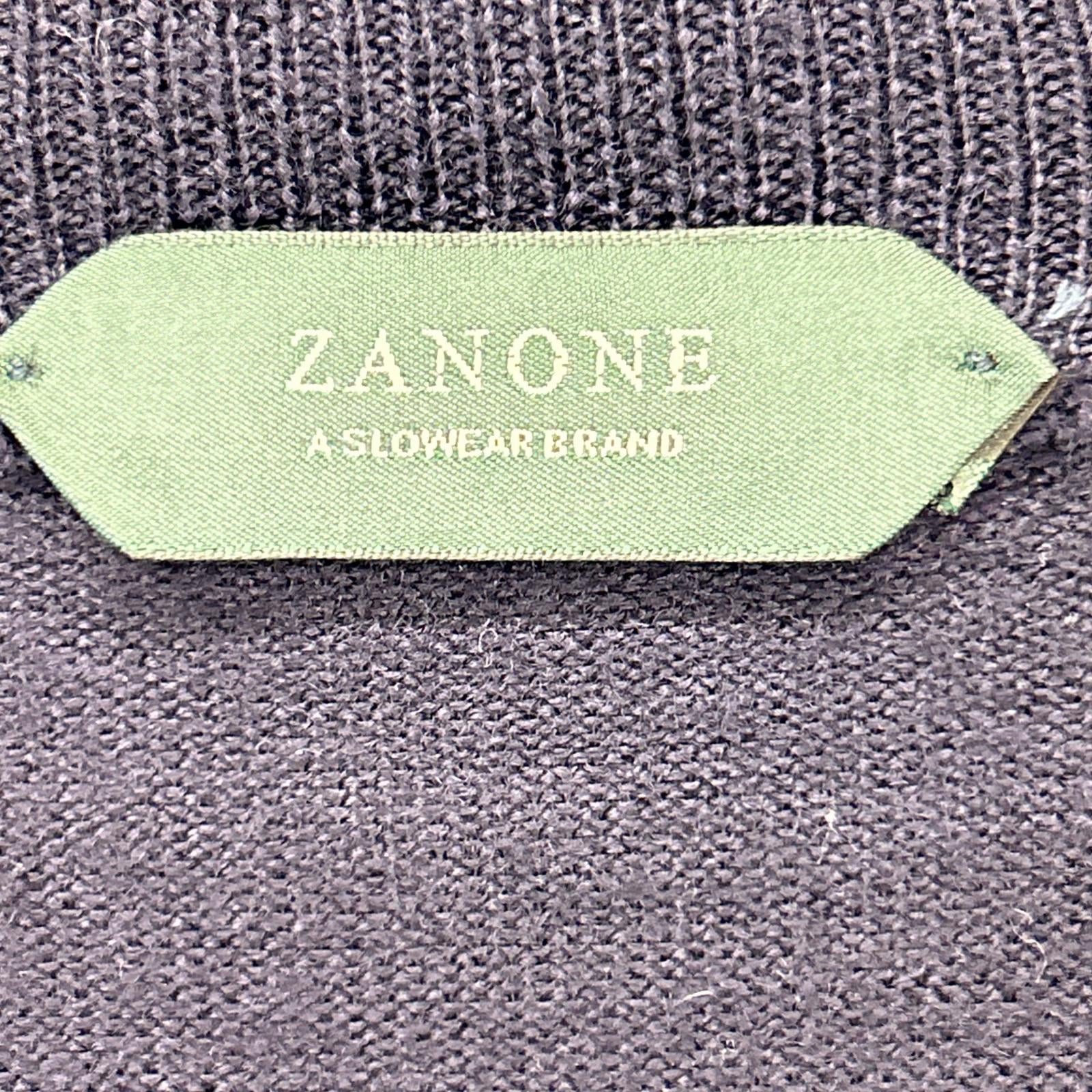 ZANONE ザノーネ 812133 ZY274 ネイビー ヴァージンウール スタンドカラー ジップアップニットジャケット トップス