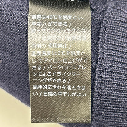 ZANONE ザノーネ 812133 ZY274 ネイビー ヴァージンウール スタンドカラー ジップアップニットジャケット トップス
