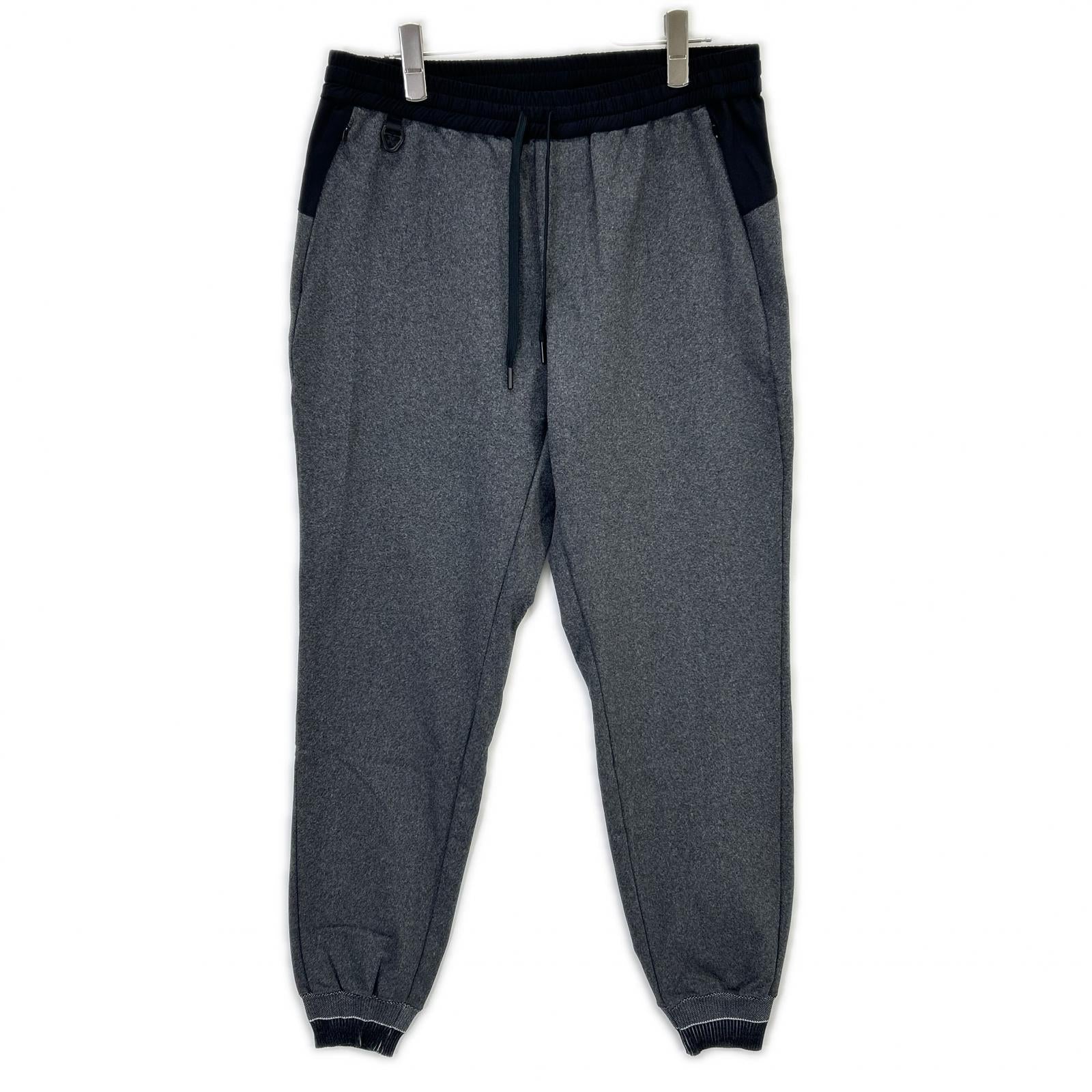 MSH20S5020 Gray x Black Nylon Bi-Color Tapered Easy Pants Bottoms 03 Men's