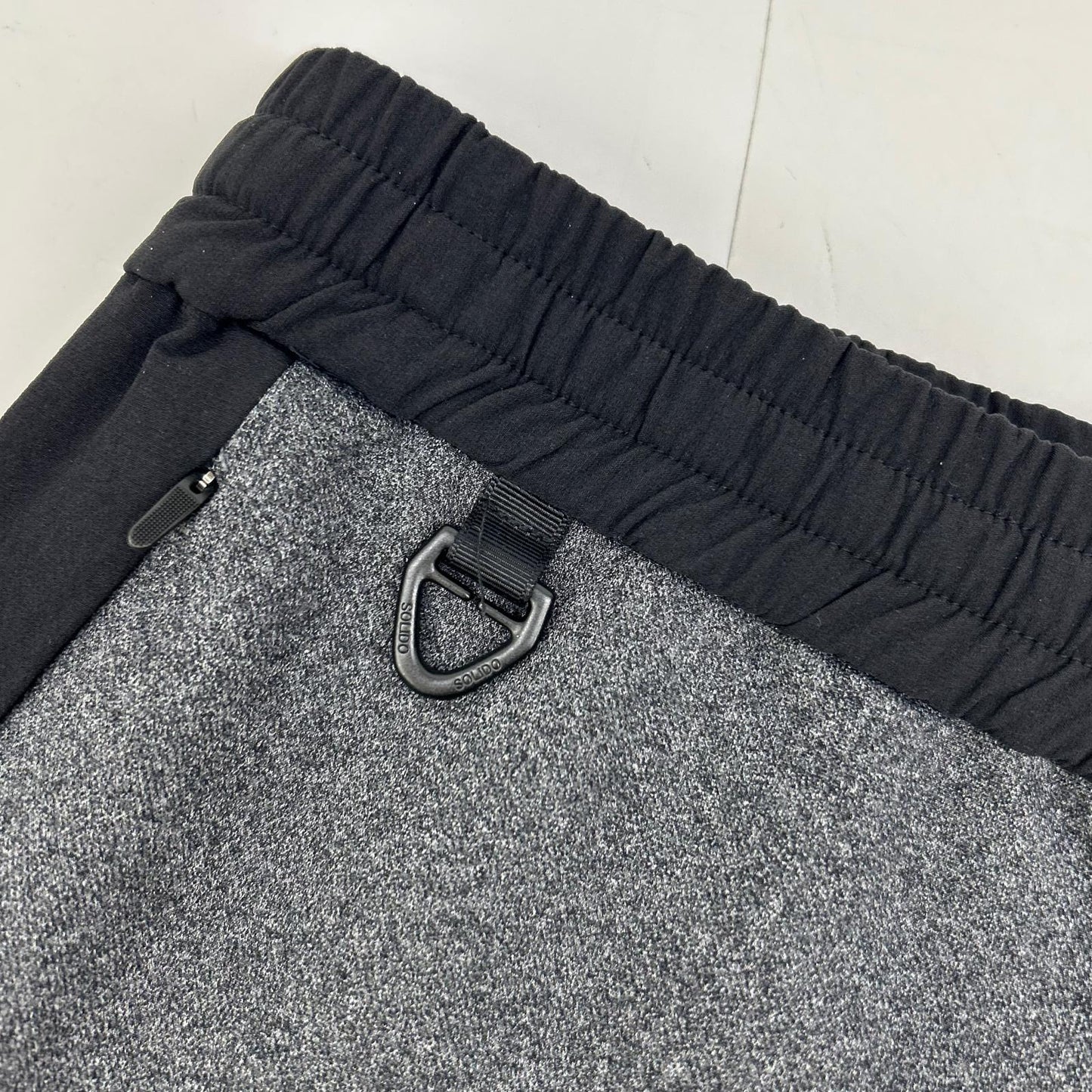 MSH20S5020 Gray x Black Nylon Bi-Color Tapered Easy Pants Bottoms 03 Men's
