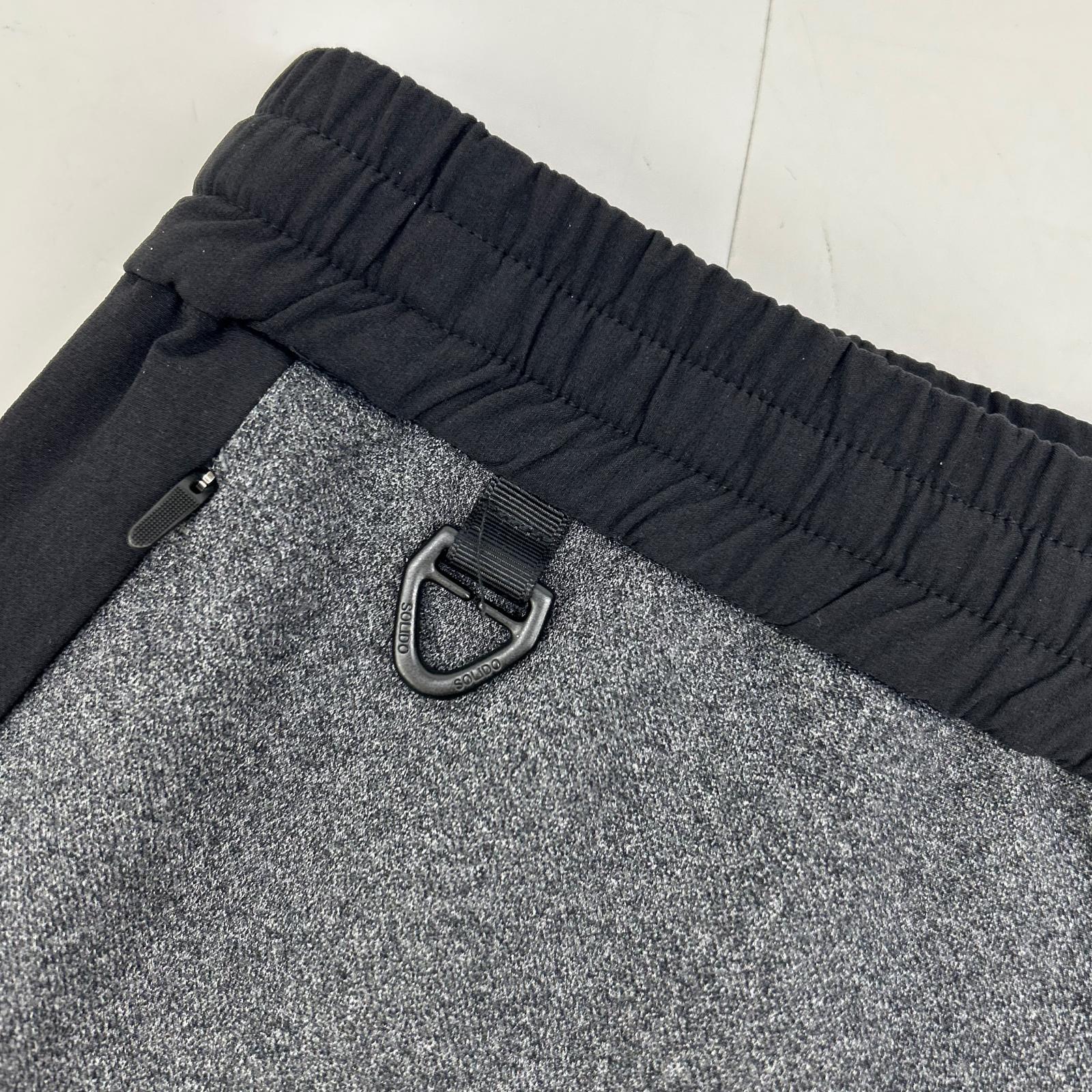 MSH20S5020 Gray x Black Nylon Bi-Color Tapered Easy Pants Bottoms 03 Men's