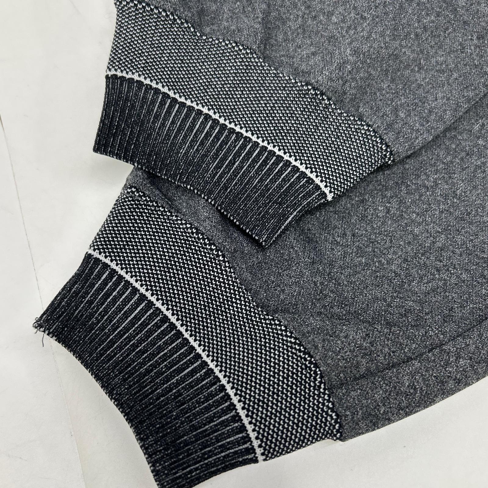 MSH20S5020 Gray x Black Nylon Bi-Color Tapered Easy Pants Bottoms 03 Men's