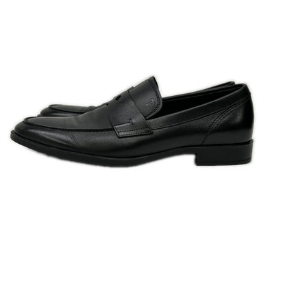 TOD'S トッズ 【美品】エンボスロゴ レザー コインローファー シューズ