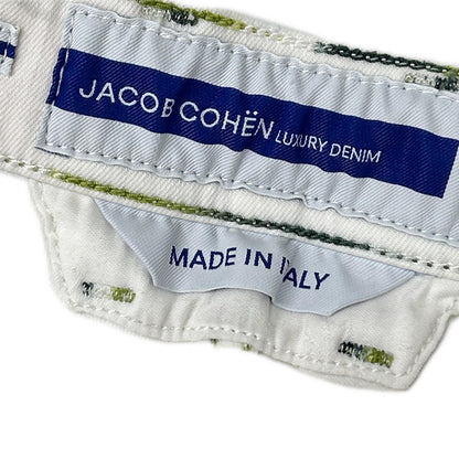 JACOB COHEN ヤコブコーエン ホワイト ハラコパッチ NICOLAS ショートパンツ ボトムス