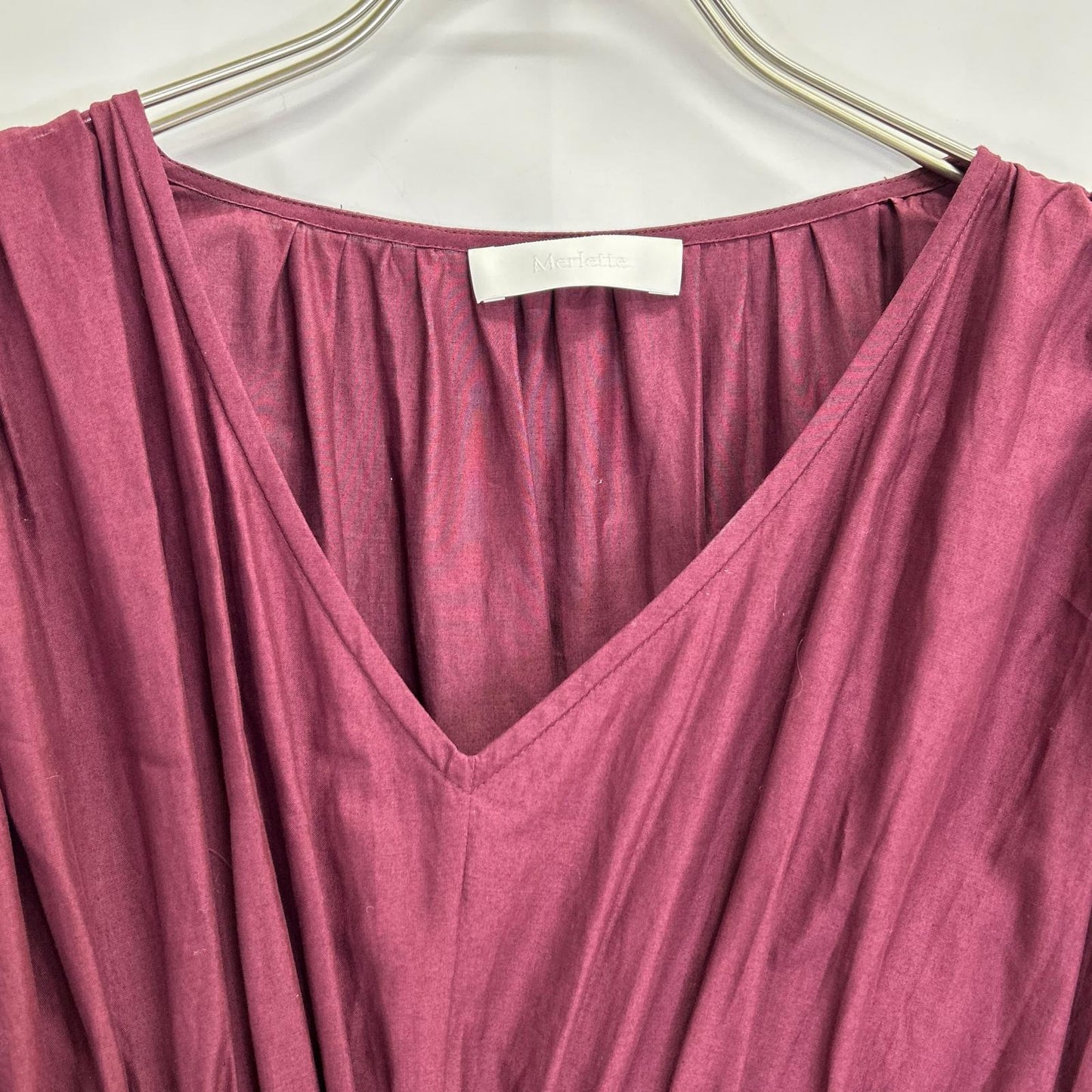 3410300029 Wine Red OPHELIA Tiered Dress One-Piece XS Ladies
