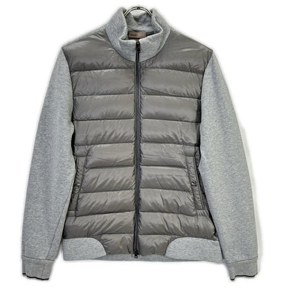 [guji Exclusive] JP005UR-M01 2021 Grey Light Down Hybrid Stand Collar Blouson Jacket 46 Men's