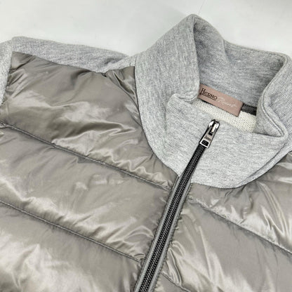 [guji Exclusive] JP005UR-M01 2021 Grey Light Down Hybrid Stand Collar Blouson Jacket 46 Men's