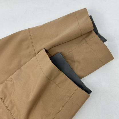 HERNO Herno GA017UL 19' Beige Laminar 2-Layer Stand Collar Double Zip Blouson Light Jacket Coat