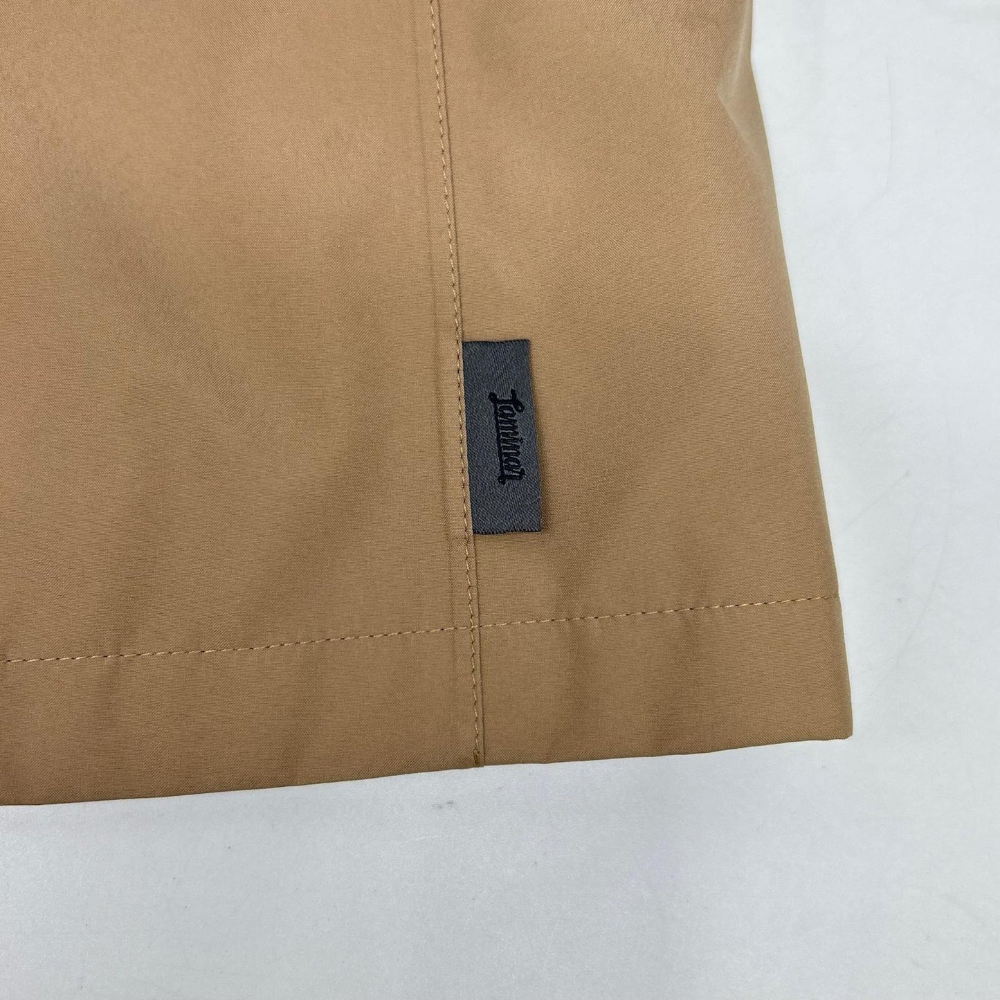 HERNO Herno GA017UL 19' Beige Laminar 2-Layer Stand Collar Double Zip Blouson Light Jacket Coat