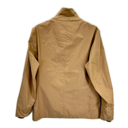 HERNO Herno GA017UL 19' Beige Laminar 2-Layer Stand Collar Double Zip Blouson Light Jacket Coat