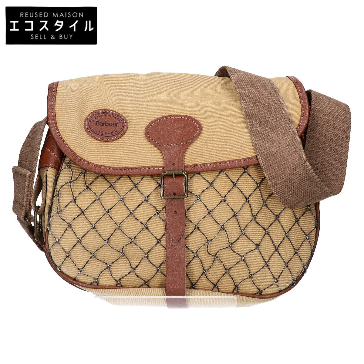 Barbour バブアー B720 ARNTON アートン キャンバス/レザー フィッシングバッグ ショルダーバッグ