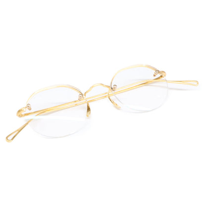 ayame アヤメ [Excellent Condition] CP RW Crown Panto Shape Rimless Eyeglasses