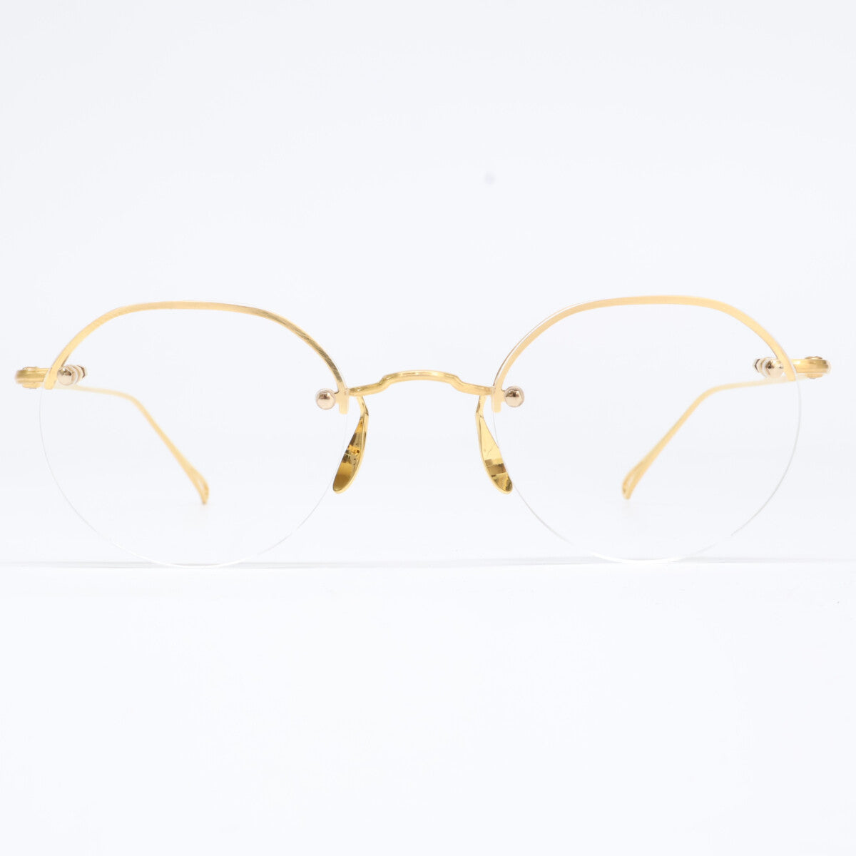 ayame アヤメ [Excellent Condition] CP RW Crown Panto Shape Rimless Eyeglasses
