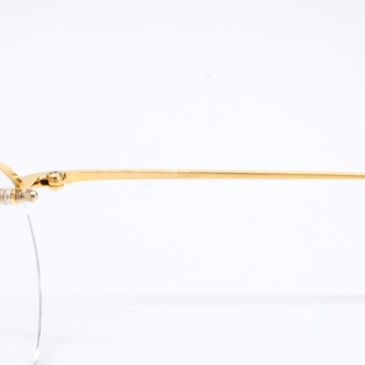 ayame アヤメ [Excellent Condition] CP RW Crown Panto Shape Rimless Eyeglasses