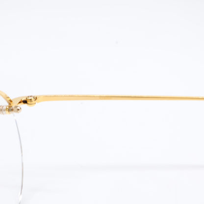 ayame アヤメ [Excellent Condition] CP RW Crown Panto Shape Rimless Eyeglasses