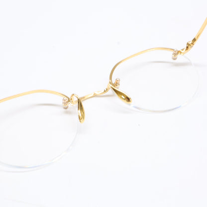 ayame アヤメ [Excellent Condition] CP RW Crown Panto Shape Rimless Eyeglasses