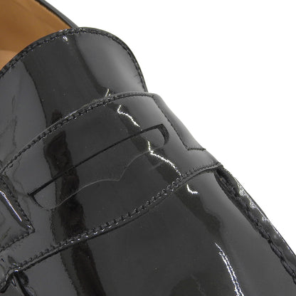 J.M. WESTON J.M. Weston Excellent Condition 180 Black Patent Leather D-width 41 Last Single Leather Sole Signature Loafers Size 5 Shoes