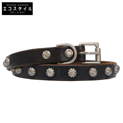 HTC Umbrella Concho Studs Narrow Leather Belt