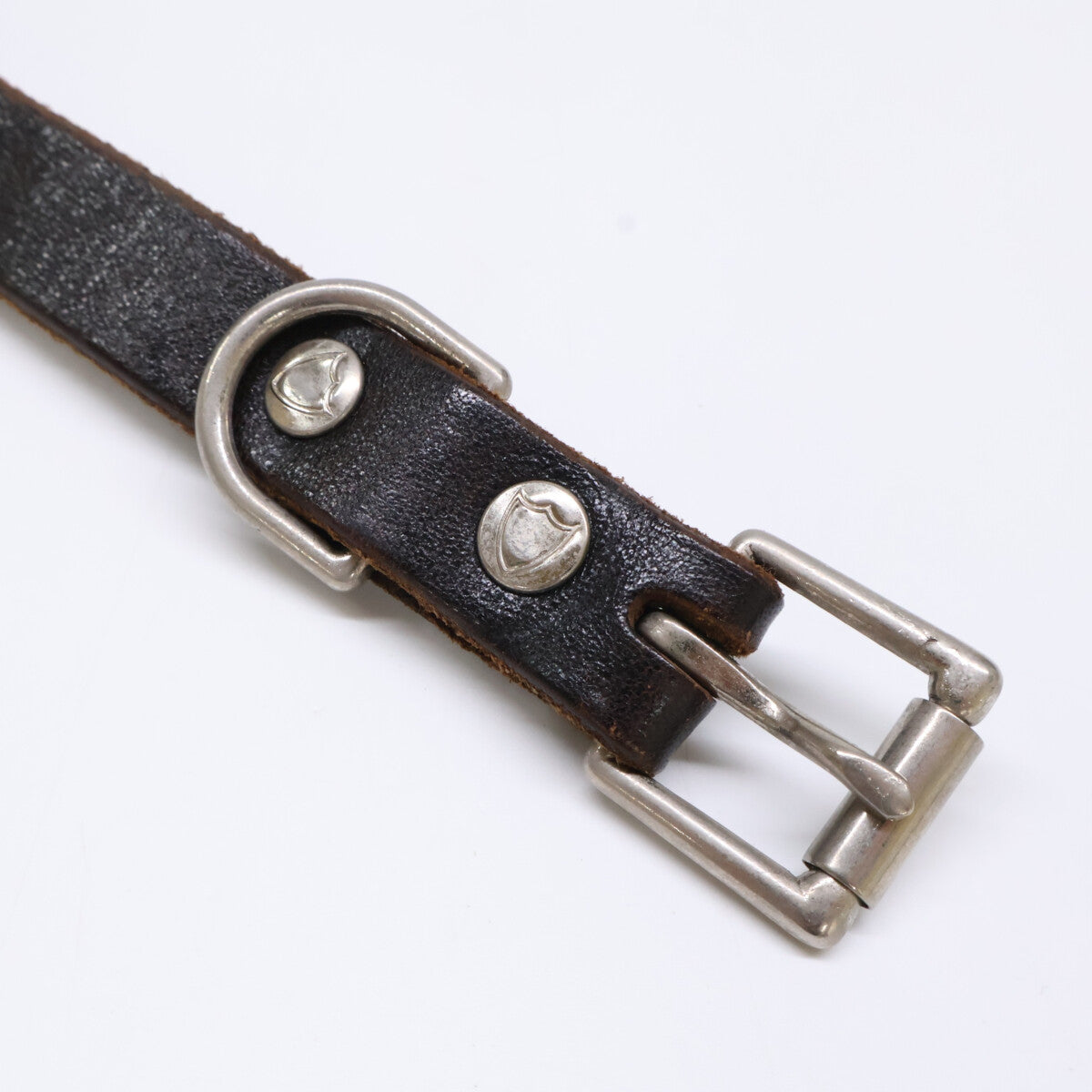 HTC Umbrella Concho Studs Narrow Leather Belt