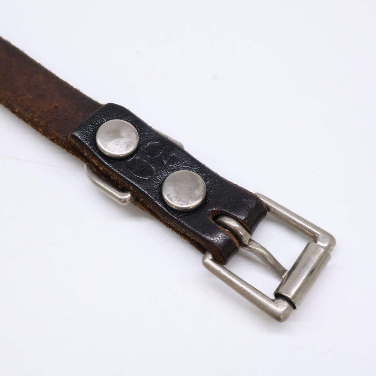HTC Umbrella Concho Studs Narrow Leather Belt