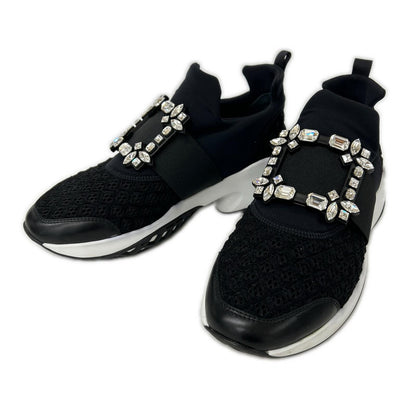 Roger Vivier 【Excellent Condition】RVW50624180KOTB999 VIV RUN Fabric Sneakers Shoes