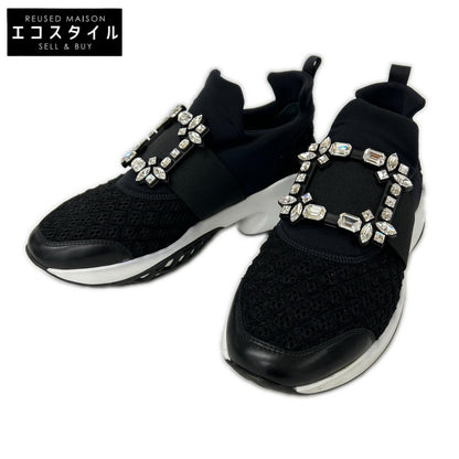 Roger Vivier 【Excellent Condition】RVW50624180KOTB999 VIV RUN Fabric Sneakers Shoes