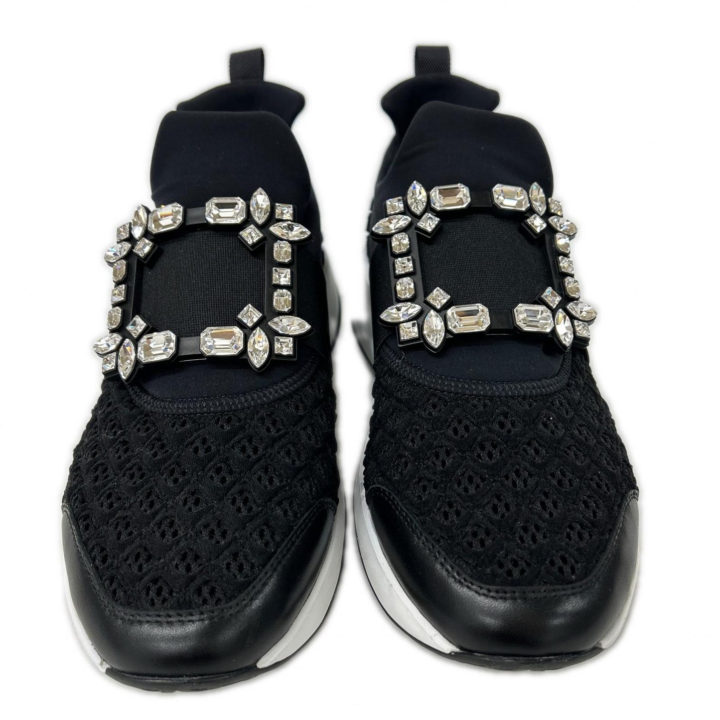 Roger Vivier 【Excellent Condition】RVW50624180KOTB999 VIV RUN Fabric Sneakers Shoes