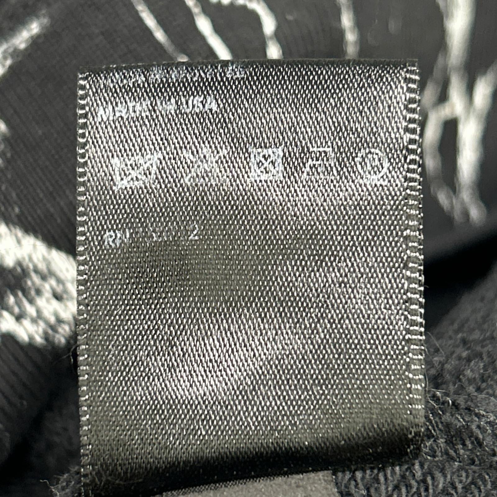 AMIRI アミリ ブラック×ホワイト CRACKED DYE CORE/クラックダイコア ロゴフーディ トップス