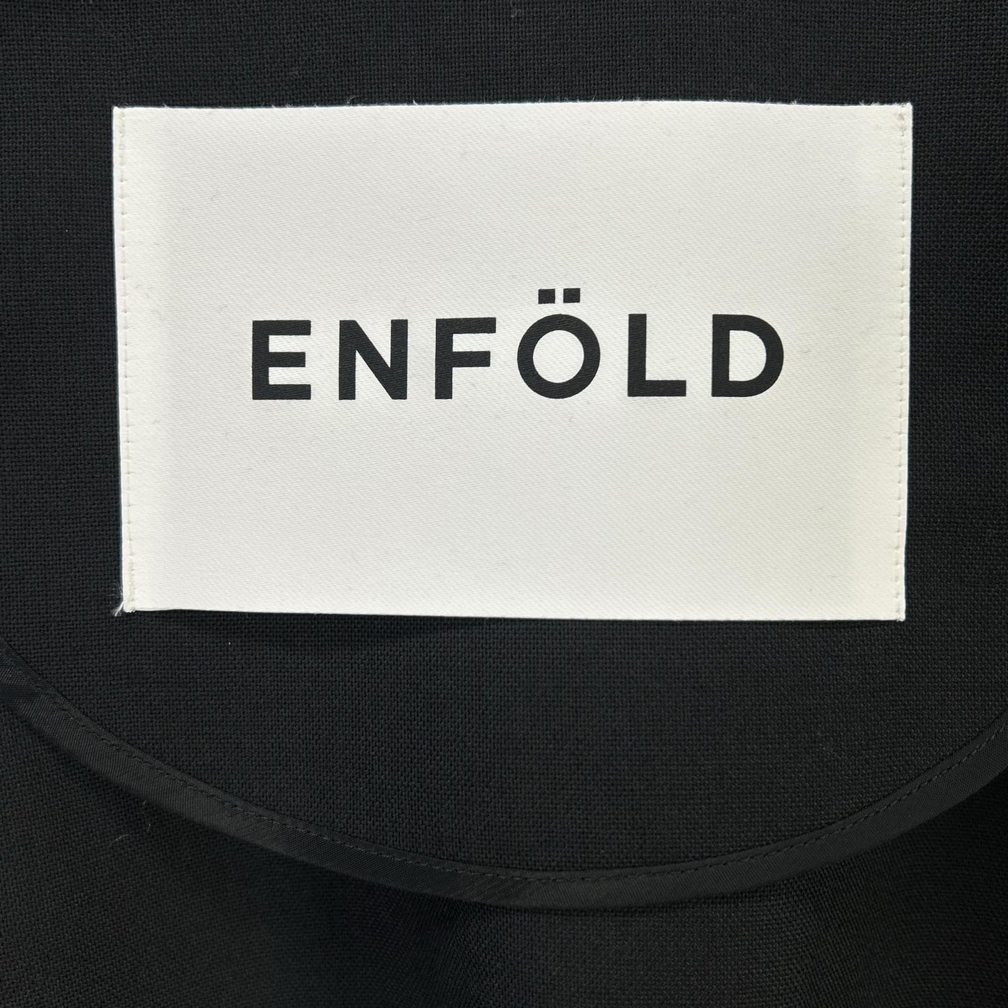 ENFOLD エンフォルド 24AW 300HA230-0760 ブラック ハイツイストウール CENTER-PRESS BIG-JACKET/センタープレス ビッグジャケット ジャケット