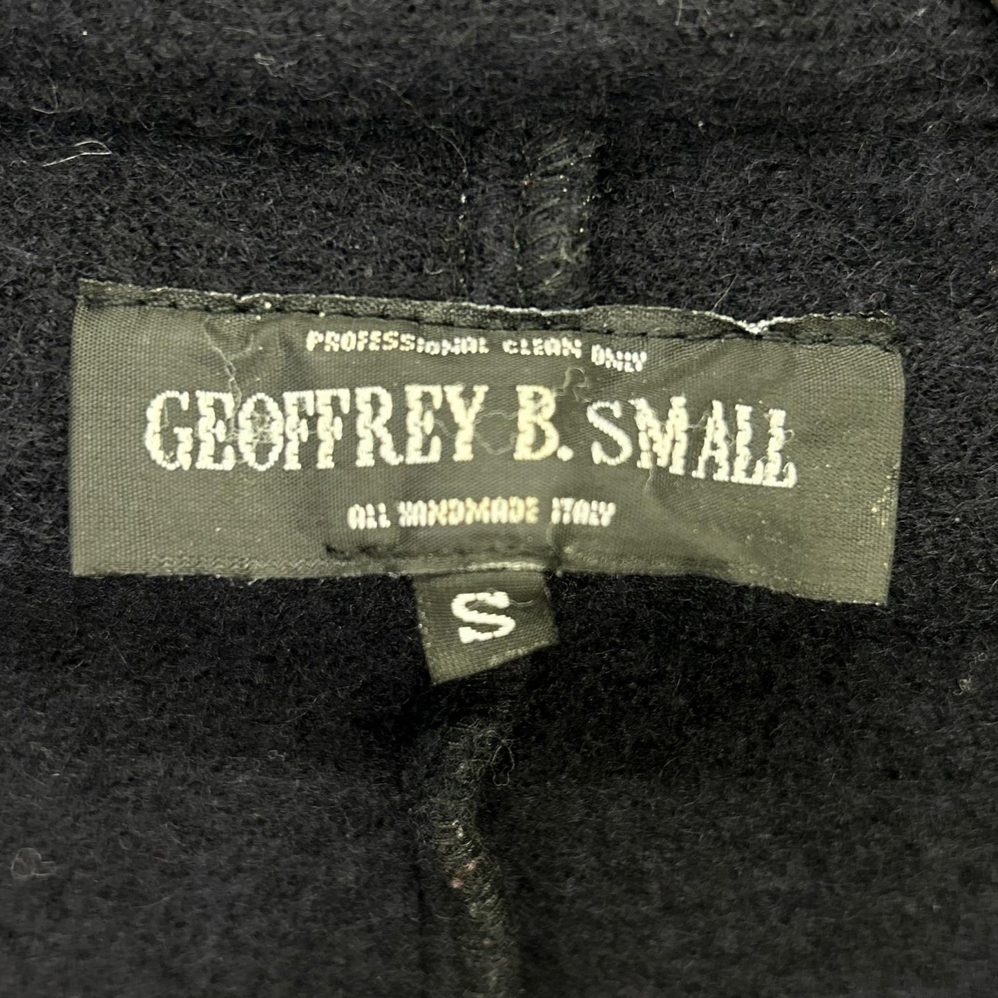 GEOFFREY B.SMALL ジェフリービースモール ネイビー ウール100 メルトンダブルショートPコート ジャケット