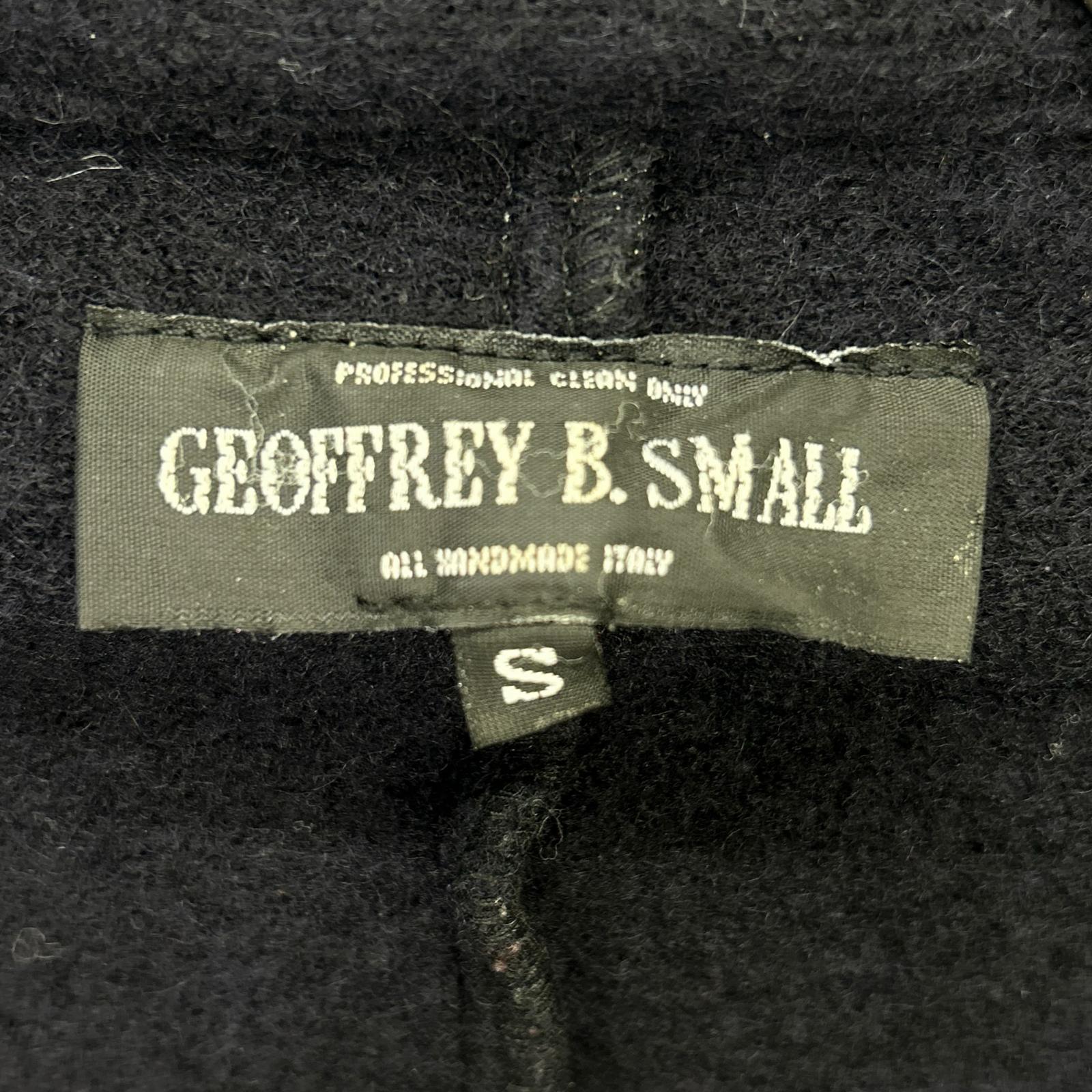 GEOFFREY B.SMALL ジェフリービースモール ネイビー ウール100 メルトンダブルショートPコート ジャケット